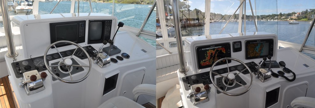 New 40 Upstairs Before and After photo copyright Raymarine Sales taken at  and featuring the  class