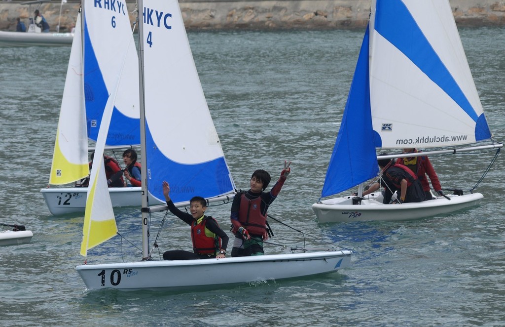 A good time was had by all! - Hong Kong Interschools Sailing Festival 2012 photo copyright RHKYC/Richard Knight taken at  and featuring the  class