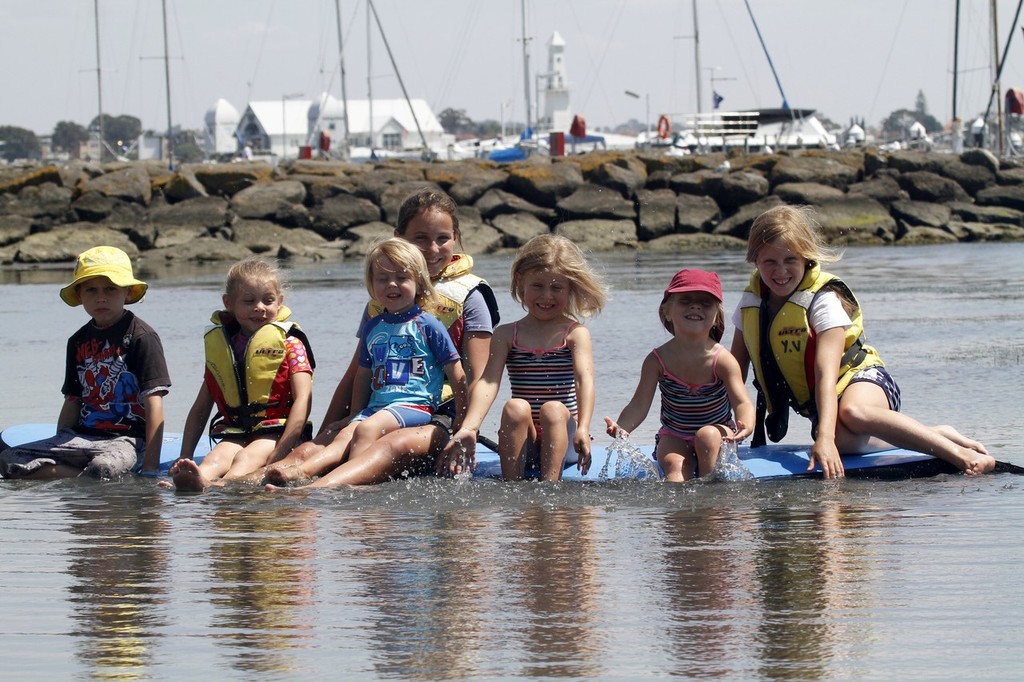 SAILING -  Festival Of Sails 2012, Royal Geelong Yacht Club, Geelong (AUS), 28/01/2012. Photo: Teri Dodds. Variety children enjoying a splash on the waterfront photo copyright Teri Dodds/ Festival of Sails http://www.festivalofsails.com.au/ taken at  and featuring the  class