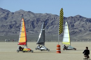 Mark Rounding, Ivanpah Dry Lake, USA - blokart World Championships 2012 photo copyright Steve Irby taken at  and featuring the  class