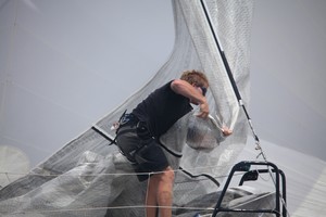 Black Betty's bowman Luke Parkinson, a key ingredient in the boat's slick crew work.  - Redink Homes Geographe Bay Race Week photo copyright Bernie Kaaks - copyright taken at  and featuring the  class