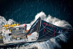 Abu Dhabi Ocean Racing, skippered by Ian Walker from the UK during the start of leg 3 - Leg 3 Volvo Ocean Race photo copyright Paul Todd/Volvo Ocean Race http://www.volvooceanrace.com taken at  and featuring the  class