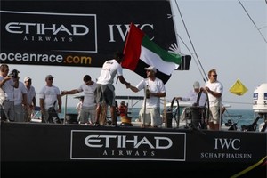 Abu Dhabi Ocean Racing win the Etihad Airways In-Port Race - Volvo Ocean Race 2011-12 photo copyright Ian Roman/Volvo Ocean Race http://www.volvooceanrace.com taken at  and featuring the  class