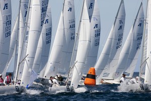 Etchells Worlds 2012 fleet photo copyright  Andrea Francolini Photography http://www.afrancolini.com/ taken at  and featuring the  class