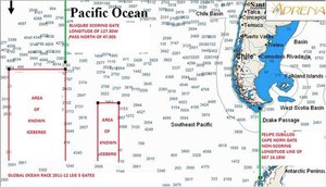 GOR Leg 3 bluQube Southern Ocean Scoring Gate confirmed - Global Ocean Race 2011-12 photo copyright Global Ocean Race http://globaloceanrace.com taken at  and featuring the  class
