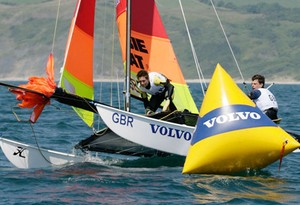 Tom PHIPPS (left) and Richard GLOVER from Great Britain competing in the Hobie 16 class on the second day of racing - Entrants named for 2016 equipment evaluation photo copyright  SW taken at  and featuring the  class