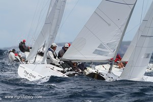 Etchells World Championship Sydney Australia 2012. Michael Manford racing The Croc. photo copyright Ingrid Abery http://www.ingridabery.com taken at  and featuring the  class