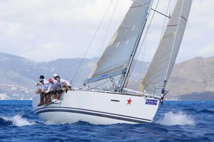 Jaime Torres' First 40, Smile and Wave are back for more hot racing again this year  - BVI Spring Regatta and Sailing Festival 2012 photo copyright Yachtshotsbvi.com/BVI Spring Regatta & Sailing Fes taken at  and featuring the  class