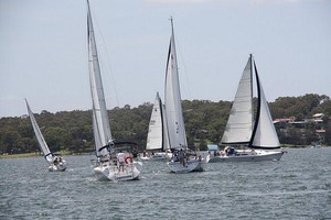 The Start - Catalina Owners Lake Macquarie Rendezvous 2012 photo copyright Rod Mackay taken at  and featuring the  class