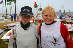 Zach and Liam Beaven - Optimist Australian National Championship 2012 photo copyright Clare Murray taken at  and featuring the  class