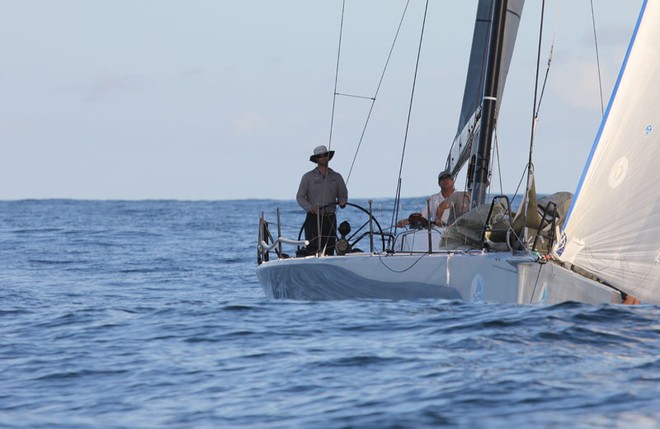 Calm coming back down the course with Pete Williams helming. - Sail Port Stephens ©  John Curnow