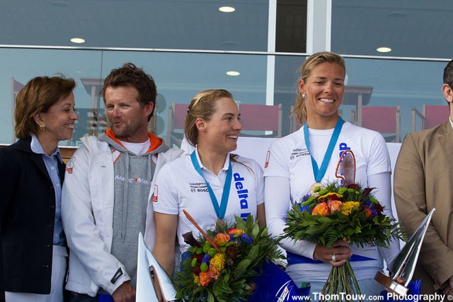 Women’s 470 Worlds bronze medalists, Dutch Team © Thom Touw http://www.thomtouw.com