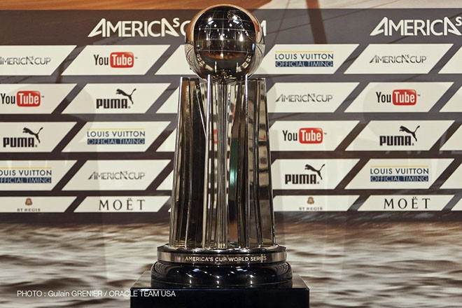 America’s Cup World Series Trophy © Guilain Grenier Oracle Team USA http://www.oracleteamusamedia.com/