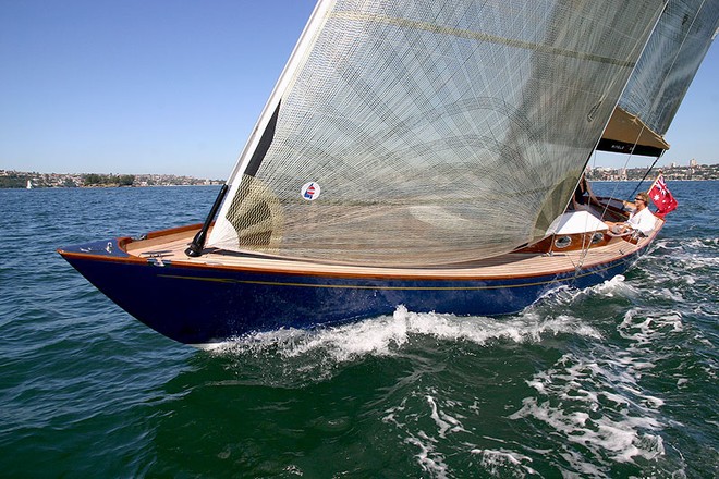 Clipper bow and large sheer harks back to another era. - Ringle 39 ©  John Curnow