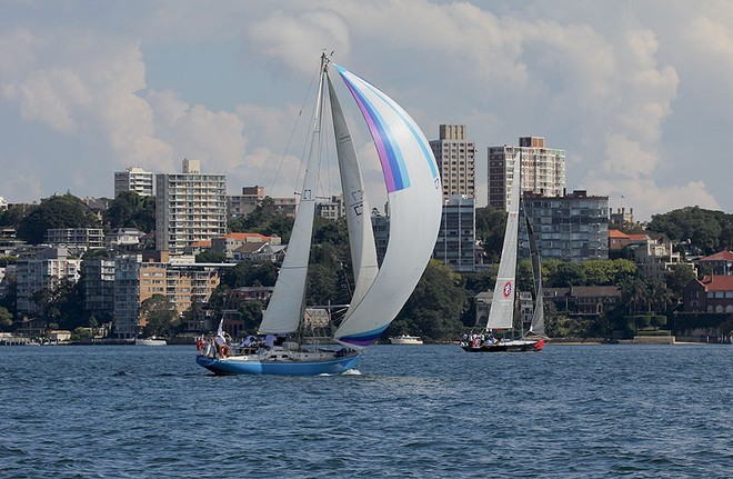 Equal oldest Swan out there on Sydney Harbour on the day - Byzance - a Swan 42 from 1974 - Nautor’s Swan Australia Rally ©  John Curnow