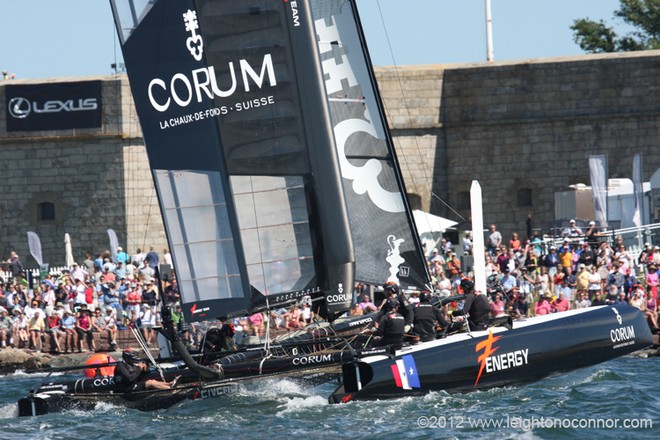 America’s Cup World Series Training Day in Newport, RI © Leighton O'Connor http://www.leightonphoto.com/