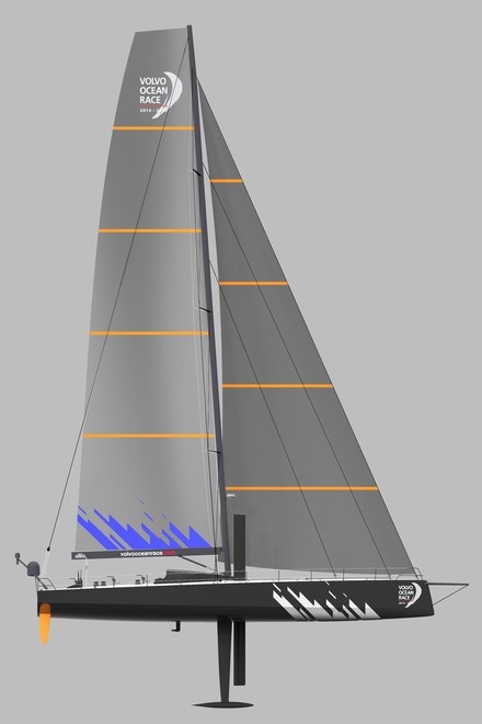 Renderings of the new Volvo Ocean Race boat design that will be used in the next two editions of the Volvo Ocean Race.  © Farr Yacht Design/Volvo Ocean Race http://www.volvooceanrace.com