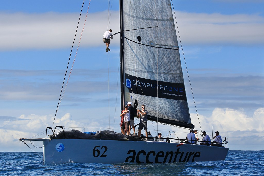 'Accenture Yeah Baby' during the NSW IRC Championships 2012 Sail Port Stephens Regatta hosted by Corlette Point Sailing Club Day 6. Picture by Matt King Sail Port Stephens Media Event photo copyright Matt King /Sail Port Stephens 2012 taken at  and featuring the  class