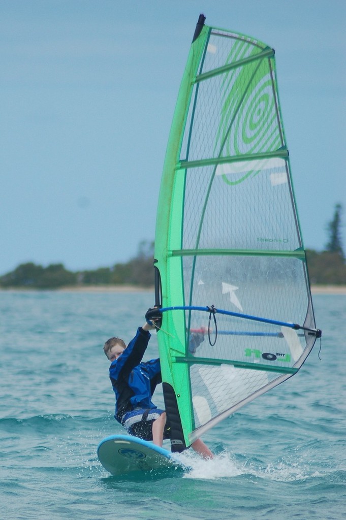 ``I'm going to be a windsurfer just like that Awesome Tall Dude...`` First windsurfing lesson. - A chance meeting in a Kiwi Yacht Club spurs a dream. photo copyright Brian Haybittle taken at  and featuring the  class