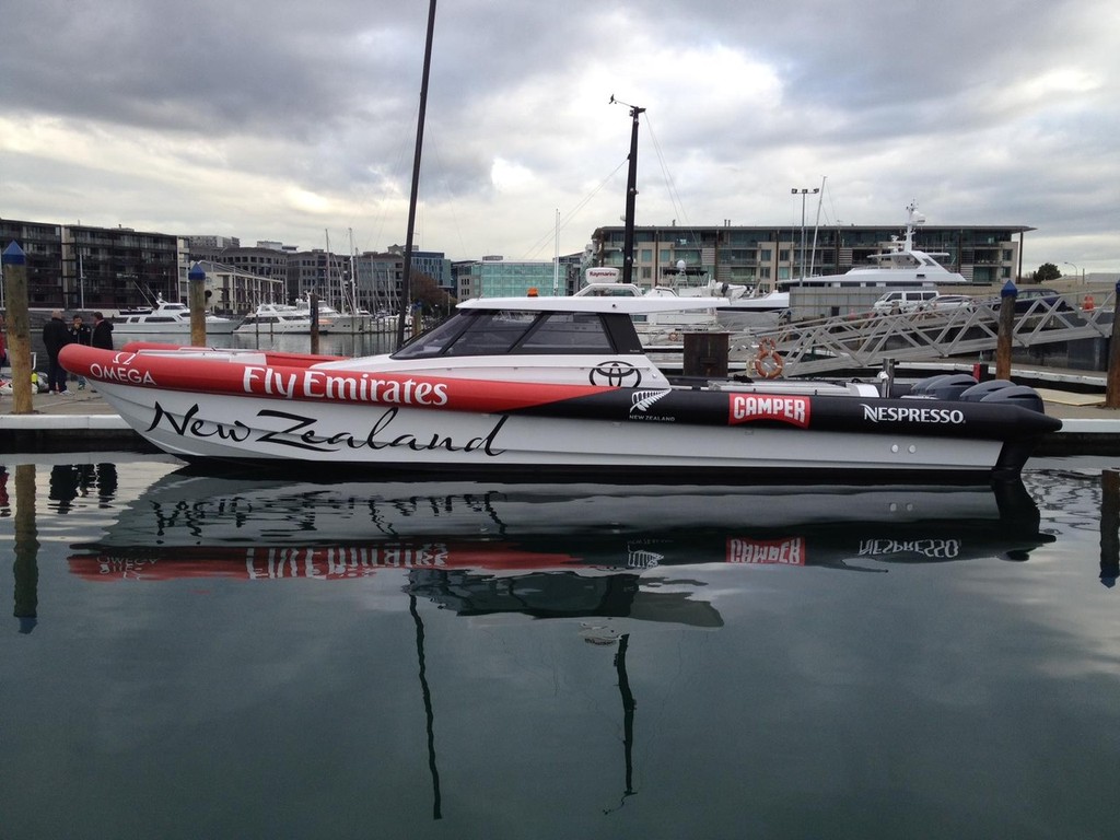 America's Cup- Emirates Team NZ's new chase cat arrives