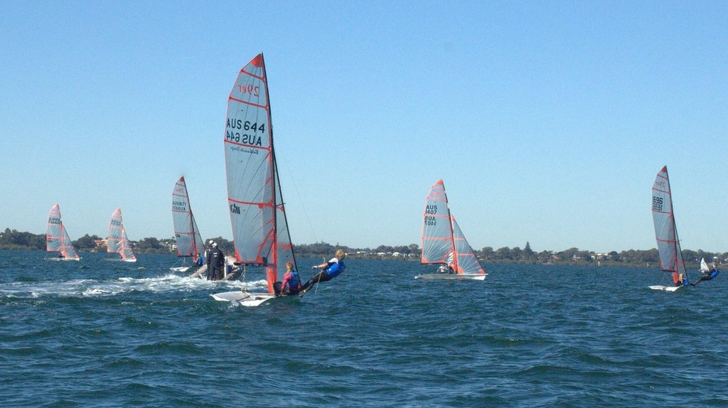 YNSW 29er Youth Sailing Team Training With Coach Ben Austin - 2012 AUS Mid-Winter Youth Championships © David Price