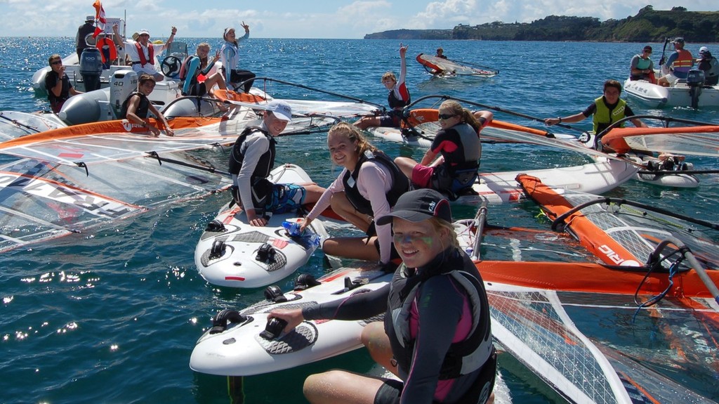 ``Hey. Let's all be windsurfers too...``  - A chance meeting in a Kiwi Yacht Club spurs a dream. photo copyright Brian Haybittle taken at  and featuring the  class