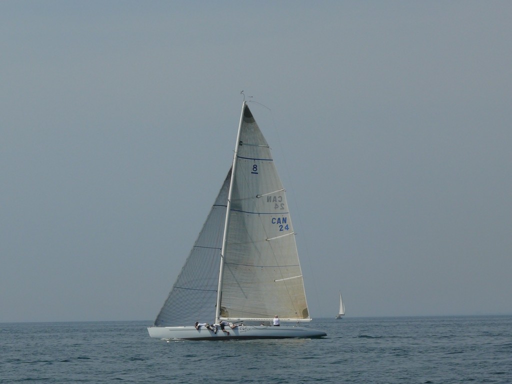 Hanging out on an 8 Metre - Toronto & Area Hospice Regatta (TAHR) © Dave McGuire
