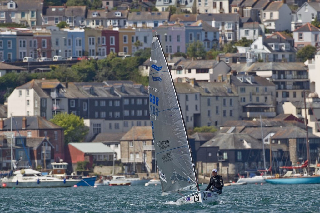 Pictures of british olympic ``Finn`` sailor Ben Ainslie. Shown here during practice day at the JP Morgan Asset Management Finn Gold Cup 2012. Falmouth
Credit: Lloyd Images photo copyright Mark Lloyd http://www.lloyd-images.com taken at  and featuring the  class