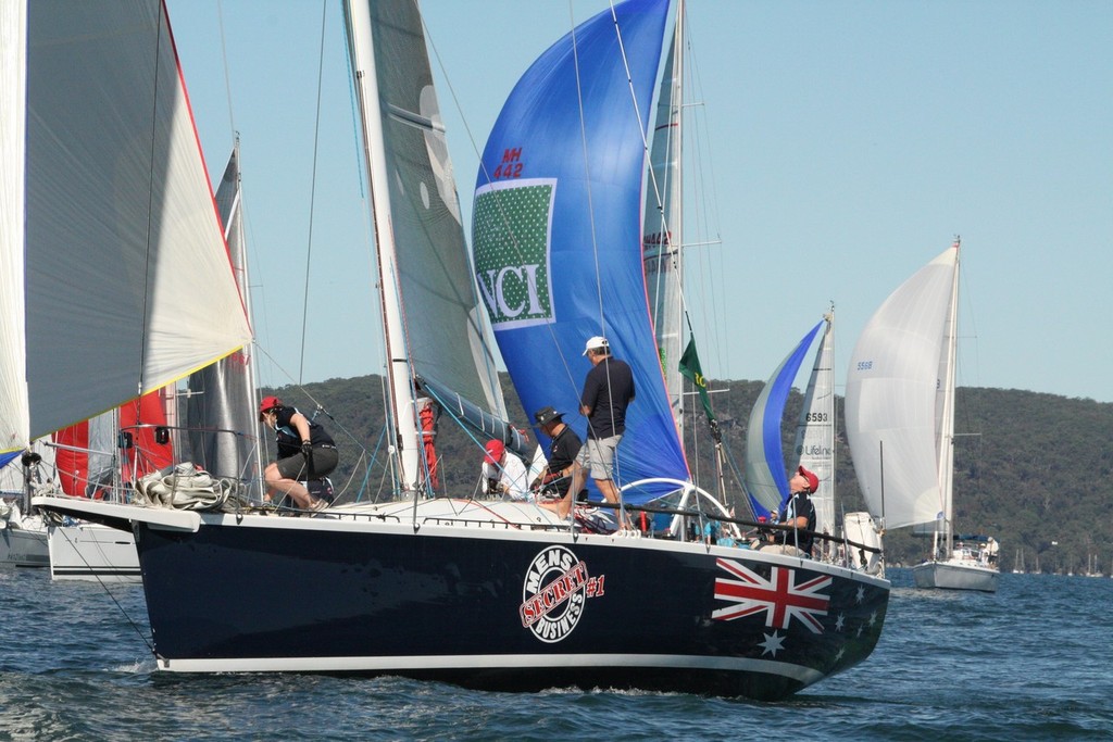 RPAYC Commodore Rob Curtis and his Murray 42 syndicate 'Secret Men's Business' leads the ORCi point score - Pittwater to Newcastle Race photo copyright Tom Spithill taken at  and featuring the  class