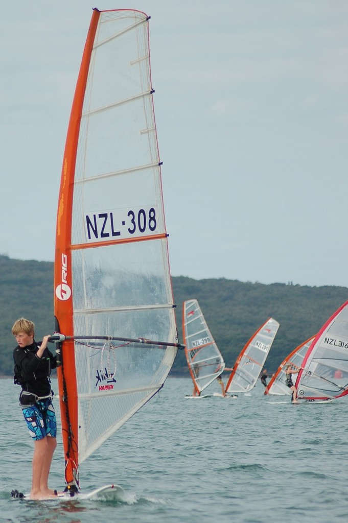 ``Gutted ISAF!!! From NZL308 and all the New Zealand Techno sailors. Sign the petition now. Vote to keep Windsurfing in the Games. We want our chance too!!!`` photo copyright Brian Haybittle taken at  and featuring the  class