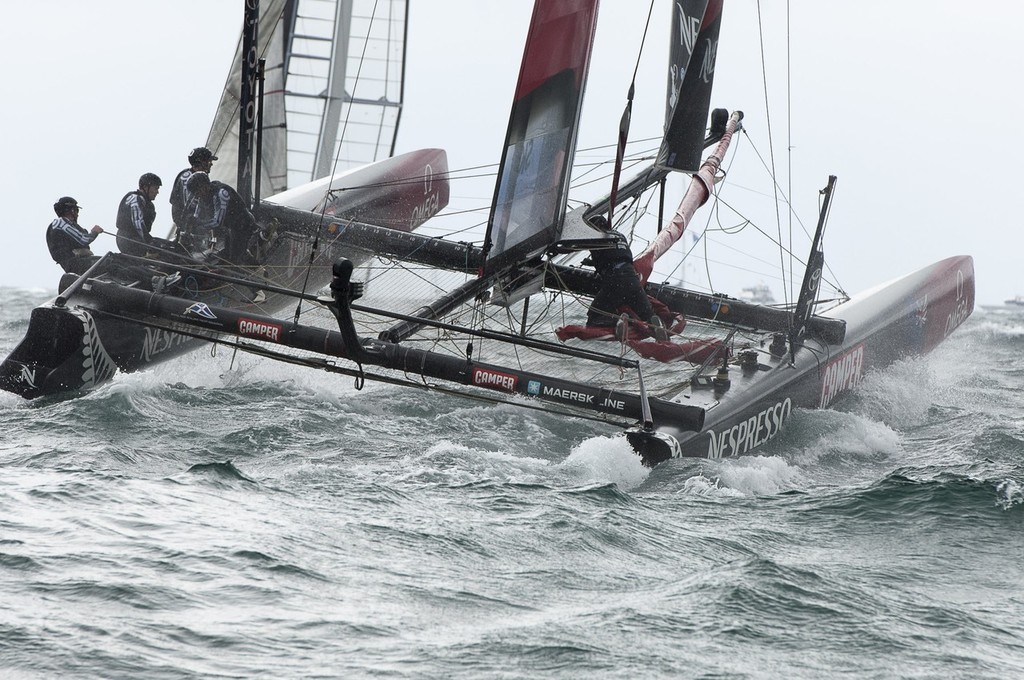 Multihull racing is fast and unpredictable. © Emirates Team New Zealand / Photo Chris Cameron ETNZ 
