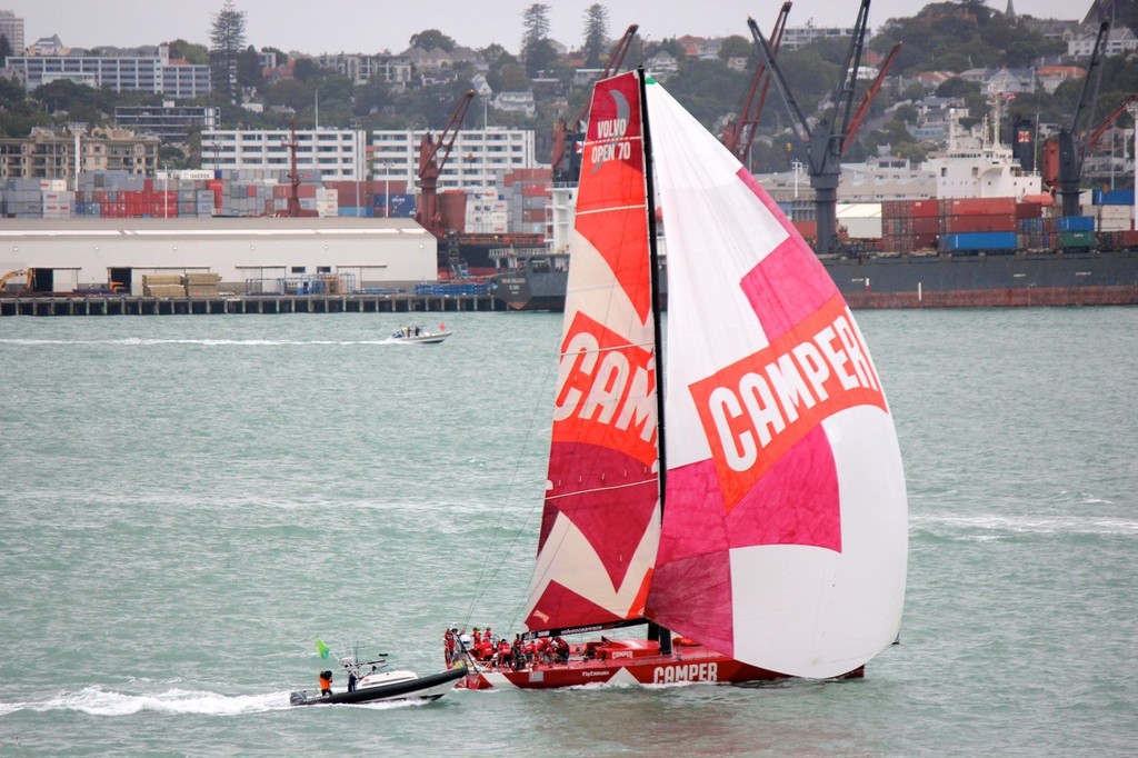 Camper on her way to win the Volvo Ocean Race - In Port Race, Auckland photo copyright Ben Gladwell http://www.sail-world.com/nz taken at  and featuring the  class