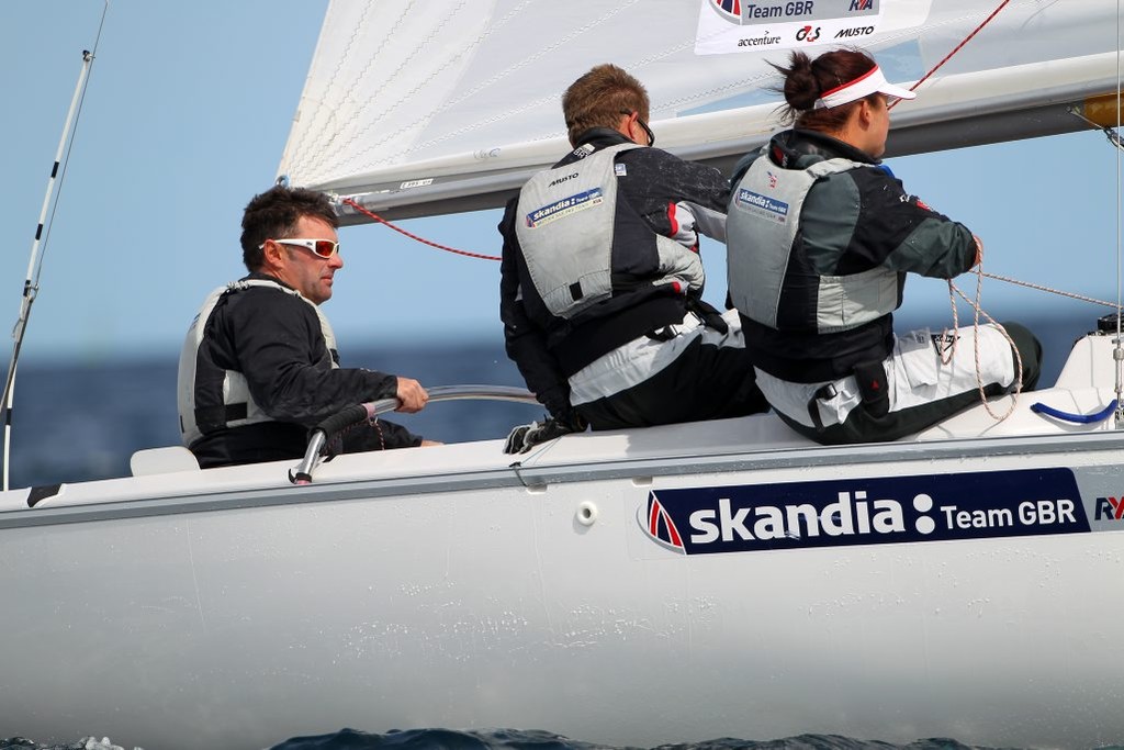 John Robertson, Stephen Thomas and Hannah Stodel, Sonar.

French Olympic Sailing Week, Hyeres, 21st-27th April 2012.
?Skandia Team GBR image.??For further information please contact team.media@rya.org.uk. ??© Copyright Skandia Team GBR. Image copyright free for editorial use. This image may not be used for any other purpose without the express prior written permission of the RYA. For full copyright and contact information please see http://media.skandiateamgbr.com/fotoweb/conditions.fwx - Sem photo copyright  Richard Langdon/Skandia Team GBR taken at  and featuring the  class