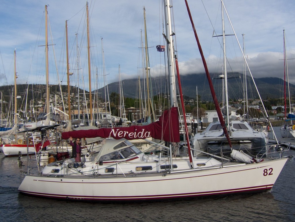 Jeanne Socrates aboard NEREIDA in Hobart photo copyright  SW taken at  and featuring the  class