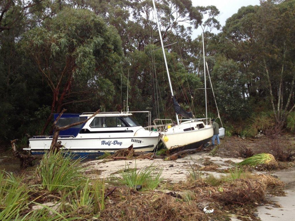 Storm Damage - NSW South Coast photo copyright Marine Rescue NSW http://www.marinerescuensw.com,.au taken at  and featuring the  class