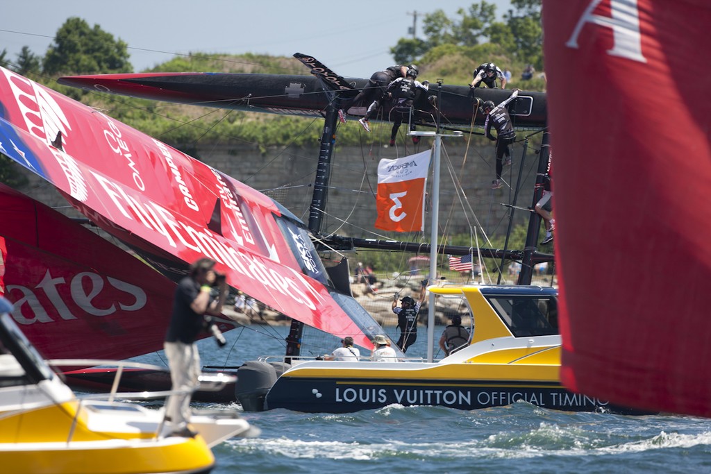 Race Day 1, America&rsquo;s Cup World Series, Newport RI photo copyright Luna Rossa/Studio Borlenghi taken at  and featuring the  class