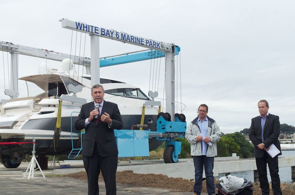Minister for Ports Duncan Gay opening White Bay 6 Marine Park photo copyright SW taken at  and featuring the  class