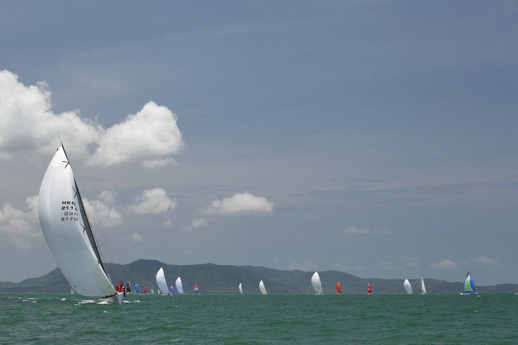 Top of the Gulf Regatta 2012 - 'long course' fleet head north photo copyright Guy Nowell/Top of the Gulf taken at  and featuring the  class