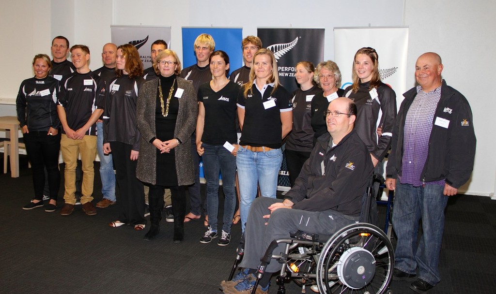 2012 NZ Olympic Yachting Team and Paralympic Team - Farewell July 5,2012 photo copyright Richard Gladwell www.photosport.co.nz taken at  and featuring the  class
