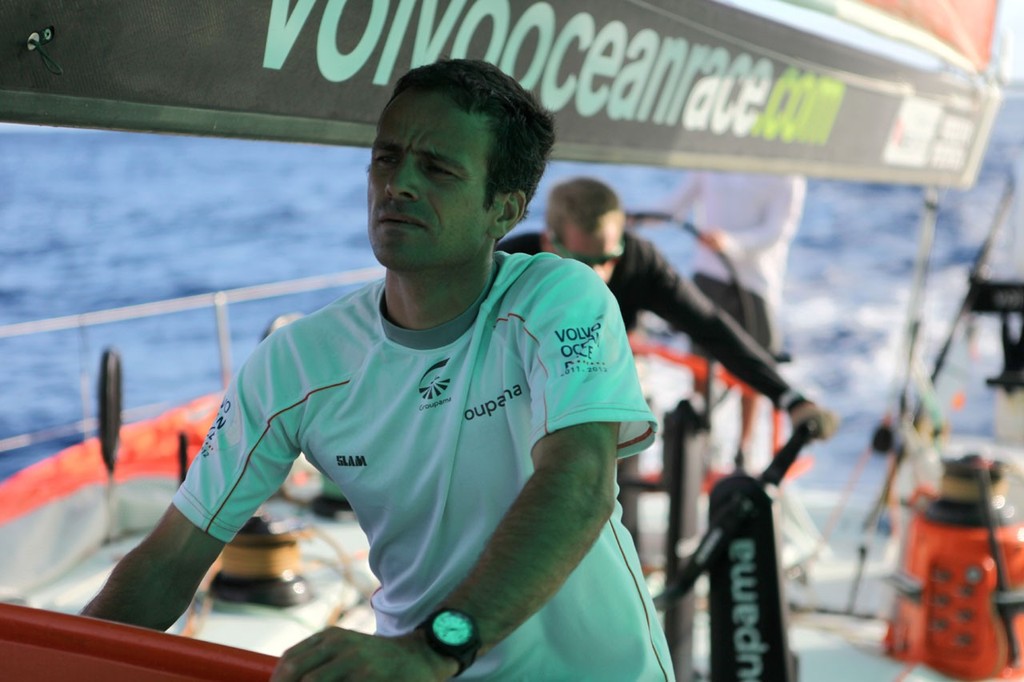onboard Groupama Sailing Team during leg 6 of the Volvo Ocean Race 2011-12, from Itajai, Brazil, to Miami, USA. (Credit: Yann Riou/Groupama Sailing Team/Volvo Ocean Race) - Leg 6, Day 2, Volvo Ocean Race 2011-12 photo copyright Yann Riou/Groupama Sailing Team /Volvo Ocean Race http://www.cammas-groupama.com/ taken at  and featuring the  class