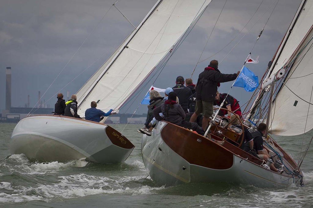 Cowes, Isle of Wight, 9 july 2012
Panerai Classic Yacht Challenge 2012
Panerai British Classic Week 2012
Strega and Spyrys battle it out

Photo: Panerai/ Guido Cantini / Sea&See photo copyright Guido Cantini taken at  and featuring the  class