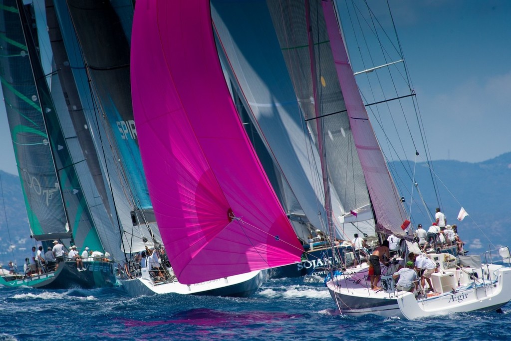 Racing fleet - Les Voiles de St. Barth photo copyright Christophe Jouany / Les Voiles de St. Barth http://www.lesvoilesdesaintbarth.com/ taken at  and featuring the  class