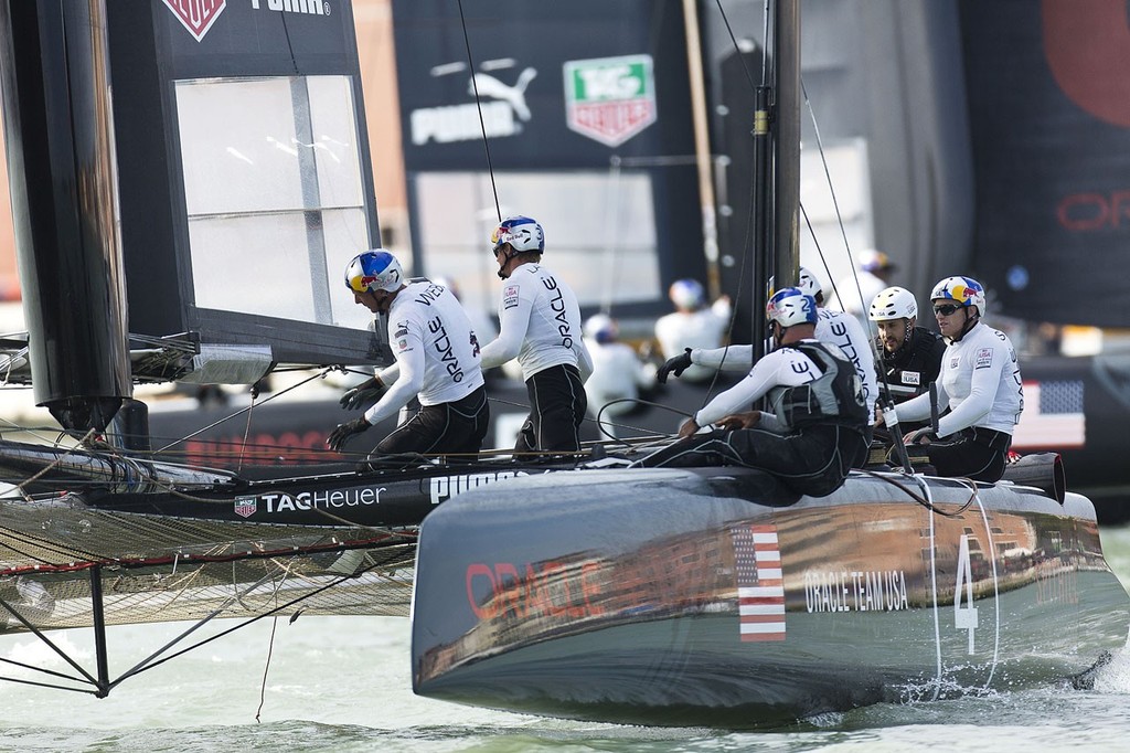 ACWS Venice / Oracle Team USA Spithill / Racing Day 2 © Guilain Grenier Oracle Team USA http://www.oracleteamusamedia.com/