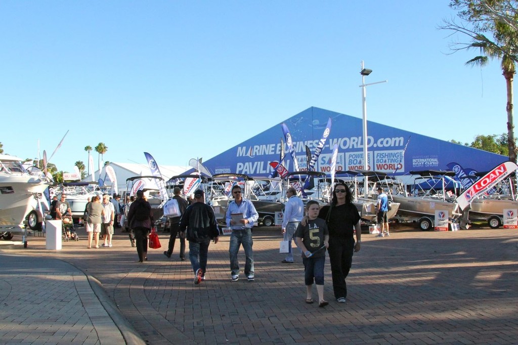 The Marine Business World pavilion is filled with the latest and greatest accessories in the boating industry - Sanctuary Cove Boat Show photo copyright Rosalie Taylor taken at  and featuring the  class