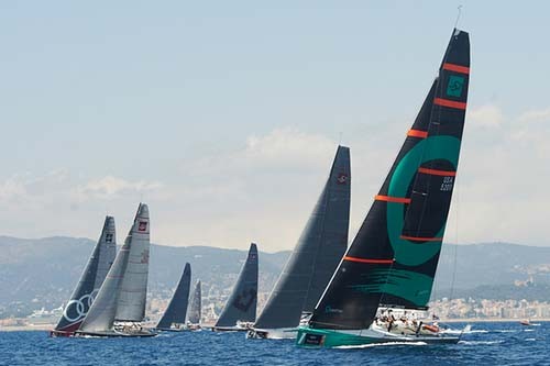 Fleet of 52 Super series in action during day one of Royal Cup © Xaume Olleros / 52 Super Series