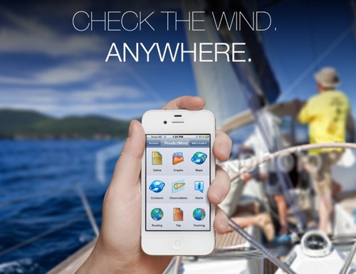 The new application released by PredictWind for the Android and iPhone © PredictWind.com www.predictwind.com