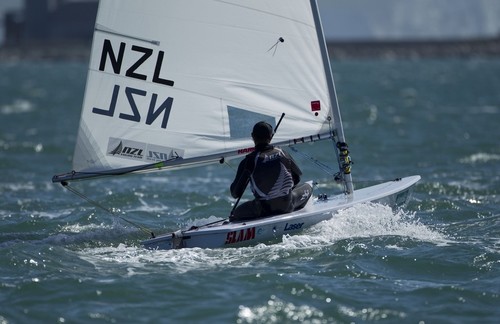 Andy Maloney (NZL) racing in the Laser class on the day 6 of the Skandia Sail for Gold Regatta, in Weymouth  © onEdition http://www.onEdition.com