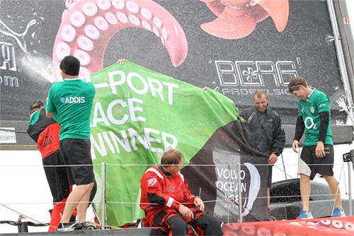 Puma takes the victory in the Discover Ireland In-Port Race © Ian Roman/Volvo Ocean Race http://www.volvooceanrace.com