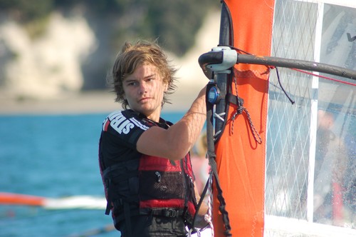 Young windsurfer sailors face an uncertain Olympic pathway if the decision is made to switch out Windsurfing at Olympic level. © Brian Haybittle