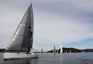 After a good start, the fleet then had to reach across Pittwater in very light conditions. - Vicsail Pittwater Beneteau Regatta photo copyright  John Curnow taken at  and featuring the  class